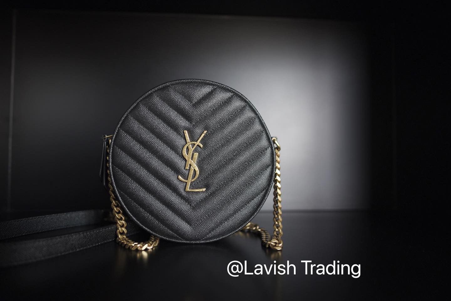 YSL ROUND CROSSBODY BAG